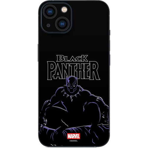 Marvel Black Panther Night Time Watch iPhone 14 Plus Skin